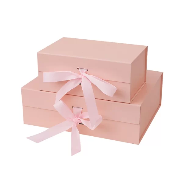 Empty Pink Gift Box